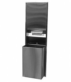 Bobrick Classic B3947 Paper Towel and Waste Unit 68L Recessed