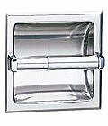 Bobrick B6677.60  Toilet Tissue Dispenser Recessed Satin Stainless with Theft Resistant Spindles
