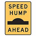 Brady Traffic Brady 841846 Traffic Site Safety Sign Speed Bump Ahead  Yellow/Black