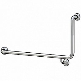 Best Buy Accessible Products  BBR-041 90 Degree Toilet Grab Rail Left Hand Stainless Steel