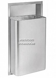 Bradley 344-11 Waste Receptacle 45L Stainless Steel Surface Mounted