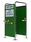 Enware Emergency EM660 Shower and Eye Wash, Free Standing, Hand Operated, Multi 16 Spray