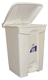 Edco 19175 Handy Step Bin with Pedal 47L White