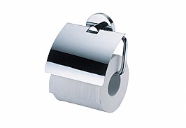 JD MacDonald Lilla 6810 Toilet Roll Holder with Lid Chrome Plated Brass