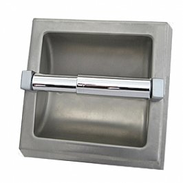 Metlam ML260S-SM Single Toilet Roll Holder Surface Mounted Satin Stainless Steel