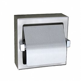 Metlam ML261S-REC Single Toilet Roll Holder Recessed Satin Stainless Steel