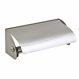 Metlam ML267 Dual Toilet Roll Holder Lockable with Hood Satin Stainless Steel