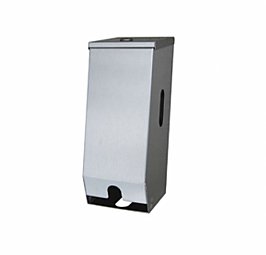 Metlam ML832 Double Toilet Roll Dispenser Lockable Satin Stainless Steel