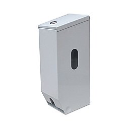 Metlam ML832W Double Toilet Roll Dispenser Lockable  White Powdercoat