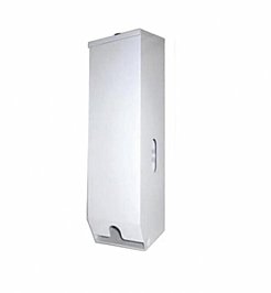 Metlam ML833-W Triple Toilet Roll Dispenser Lockable White Pwdercoat