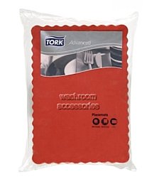 Tork 2170064 Red Placemats (Carton 2 packs)