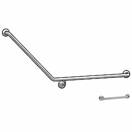 Best Buy Accessible Products Toilet Grab Rail Set WA82602 Right Hand 45 degree Satin stainless steel