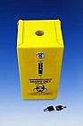 IDC Medical Steel Security Safe YA2L-H Syringe Disposal Container Hinged 2L Yellow