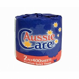 ABC Aussie Care AU-400 Toilet Rolls 400 Sheet Wrapped Carton of 48