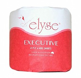Elyse EXC-400 Toilet Paper 2Ply 400 Sheet Carton (48 Rolls)