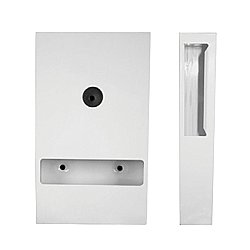 Metlam ML4094 Interleaved Toilet Paper Dispenser White Powdercoat