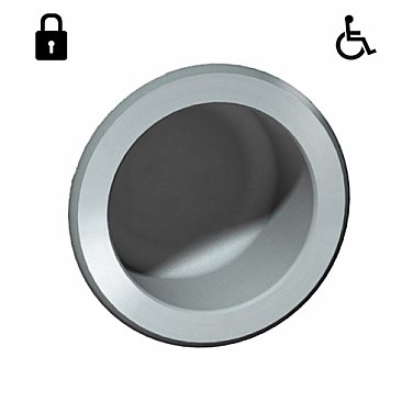 JD MacDonald Security 110 Round Toilet Roll Holder Recessed Rear Mounting Satin Stainless Steel