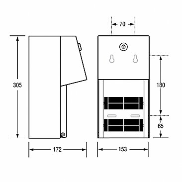 Metlam ML800 Double Toilet Roll Dispenser Satin Stainless Steel