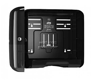 Tork H3 Elevation 553108 Single fold Hand Towel Dispenser Mini Black ABS Plastic