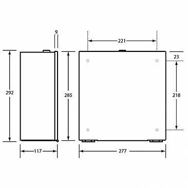 Metlam ML843SS Jumbo Toilet Roll Dispenser Heavy Duty Satin Stainless Steel