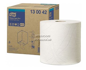 Tork W1, W2, W3 130042 White Premium Wiper Paper