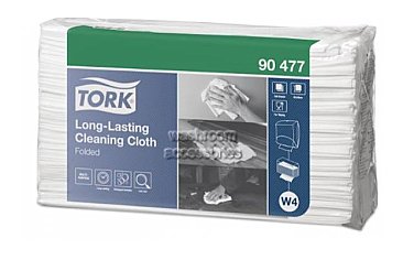 Tork W4 90477  Cloth Folded Long-Lasting (carton x 5 Packs)