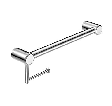 Avail Design Calibre Mecca R01H40-CH Grab Rail with Toilet Roll Holder