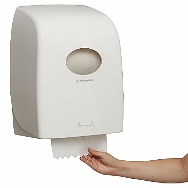 Kimberly Clark Aquarius 69590 Roll Towel Dispenser White ABS Plastic