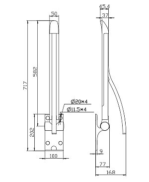 Avail Design Liberty PRE-ORDER SA003 Fold Up Support Rail