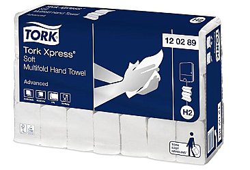 Tork H2 Xpress 120289 Hand Towel Multifold Soft White