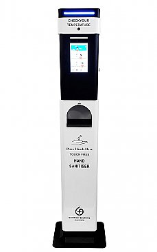 Bradley CleanHands Temperature Check and Sanitiser Station