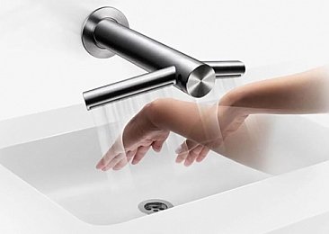 Dyson Airblade Hand Dryer Tap WD06 Wall Mount Satin Nickel