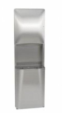 Bradley Diplomat 2A95-3600 Combination Towel Dispenser and Waste Bin Recessed