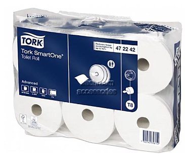 Tork T8 SmartOne 472242 Toilet Roll Advanced ( Carton of 6 rolls )