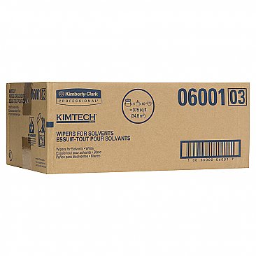 Kimtech Wettask Hydroknit 6001 Wipers with Bucket, White/Blue, Carton (6 Rolls)