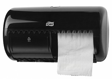 Tork T4 Elevation 557008 Toilet Paper Dispenser Twin Black ABS Plastic