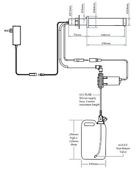 Bradley 6088-OP2 Wall Soap Dispenser Liquid Sensor 5L