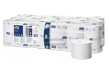 Tork T7 Premium 472585 Soft Coreless Mid-Size Toilet Roll Carton (36 Rolls)