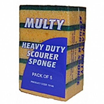 Edco 18147-1 Multi Scouring Sponges Yellow Green