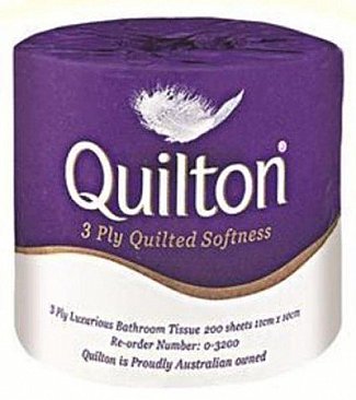 ABC Quilton Luxury 0-3200 3Ply Toilet Paper Carton (48 Rolls)