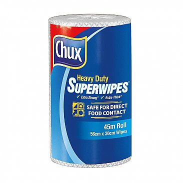 Chux Superwipes 9305W-1 Cloth Roll Heavy Duty Single Roll White
