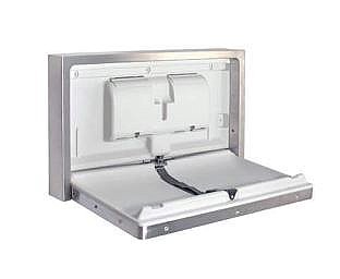 Bradley Infant ICN-962-11 Baby Change Table Horizontal Stainless Steel Surface Mounted