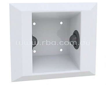 RBA Security Toilet Roll Holder RBA8141 Spindleless White Powdercoat