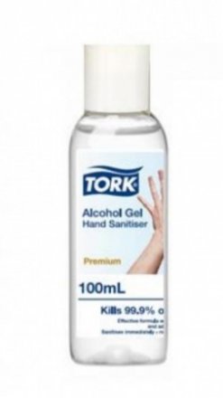 Tork StaySafe 511101-1  Alcohol Gel Hand Sanitiser Pocket Bottle 100ml