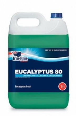True Blue EUC801X5 Eucalyptus 80 Sanitiser and Deodoriser 5L Green