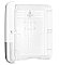 Tork H3 Elevation 553000 Singlefold Hand Towel Dispenser White ABS Plastic