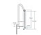 Bradley 832-101-Q6-AT Bariatric Drop Down Grab Rail with Supporting Leg Satin Stainless Steel