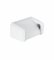 Bradley 5044 Single Toilet Roll Holder, Hooded White ABS Plastic