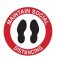 Brady Floor Marker Maintain Social Distancing with Footprint Picto