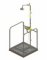 Enware Emergency EP1020 Platform Shower and Eye Wash, Hand Operated, Free Standing